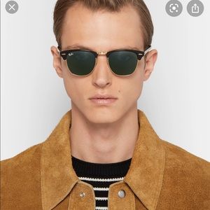 Ray ban unisex club masters gold and blk